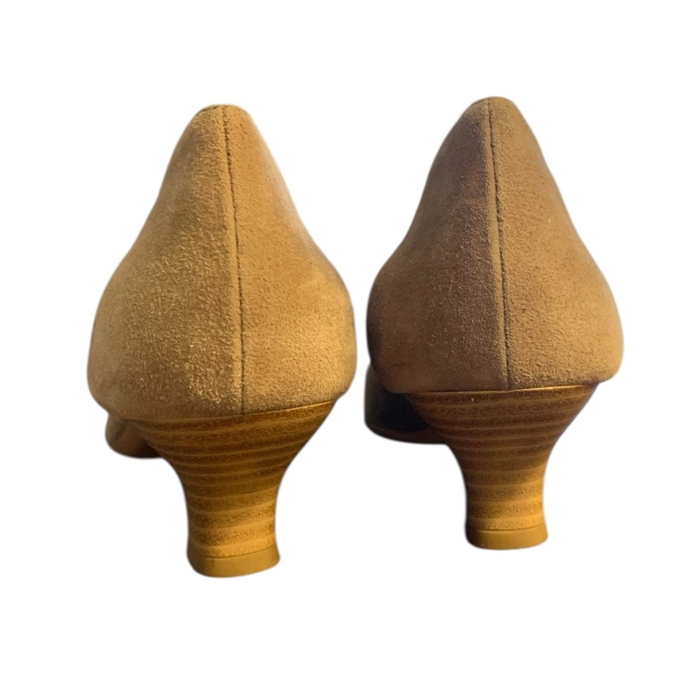 PARLANTI Tan Suede Kitten Heels - Picture 5 of 6
